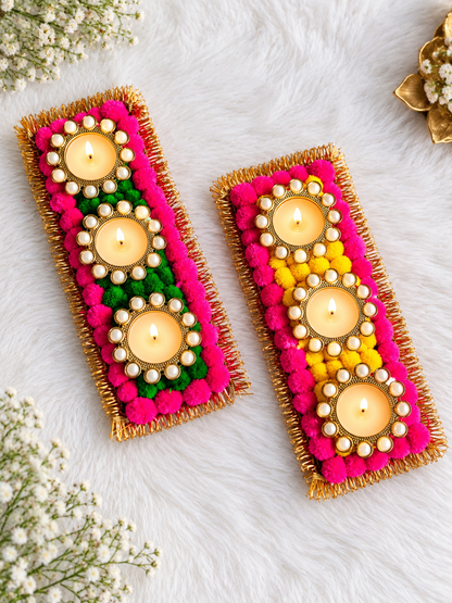 Pom Pom Table Runner