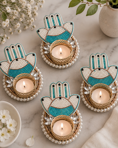 Nazar Charm Tealight Holder - Set of 2