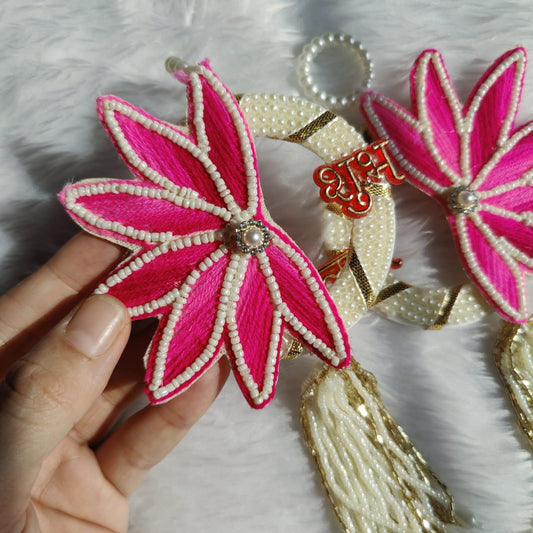 Pearl Lotus Shubh Labh Pair