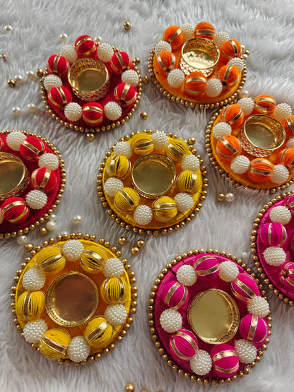 Festive Gota Tealight Holder - Set of 2