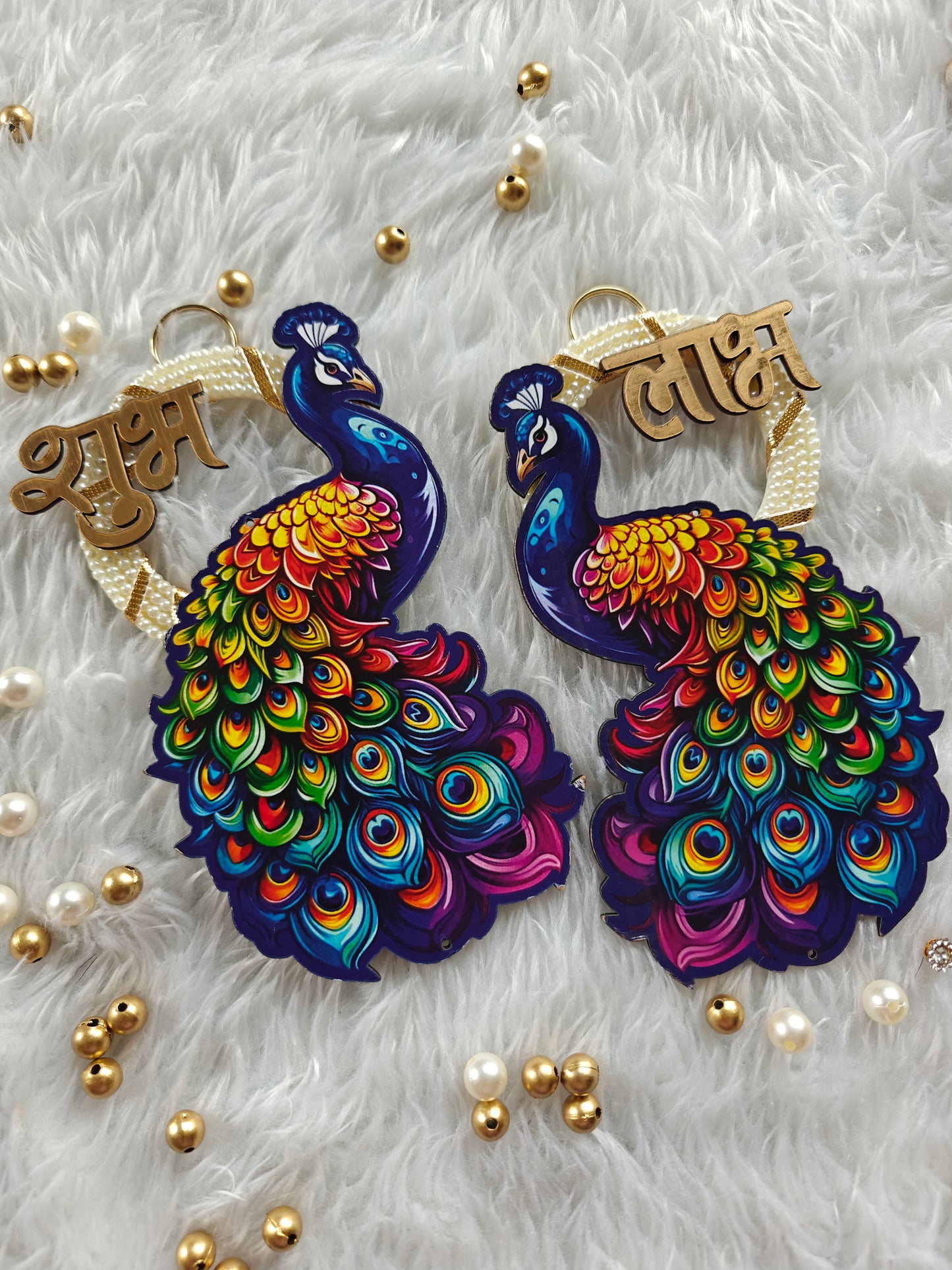 Peacock Shubh Labh Pair