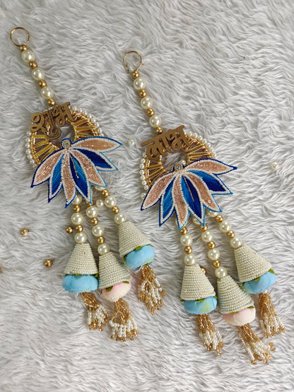 Conical Floral Shubh Labh Pair