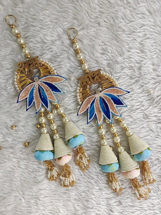 Conical Floral Shubh Labh Pair