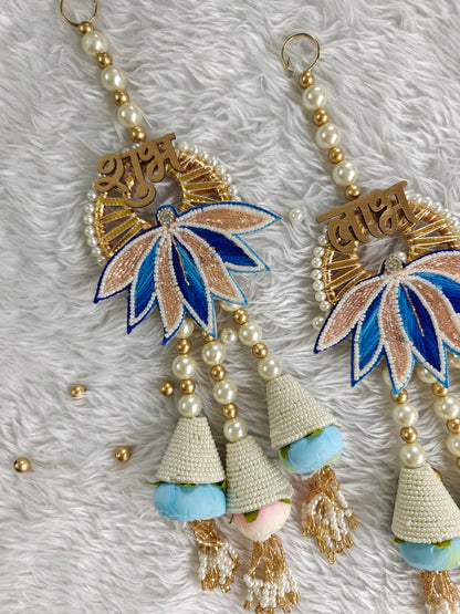 Conical Floral Shubh Labh Pair
