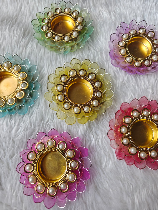 Crystal Bloom Tealight Holder