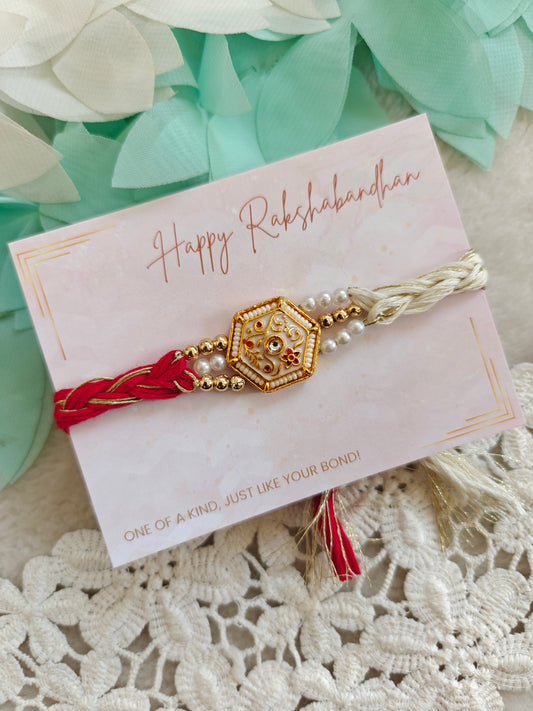 Royal Meenakari Hexa Rakhi