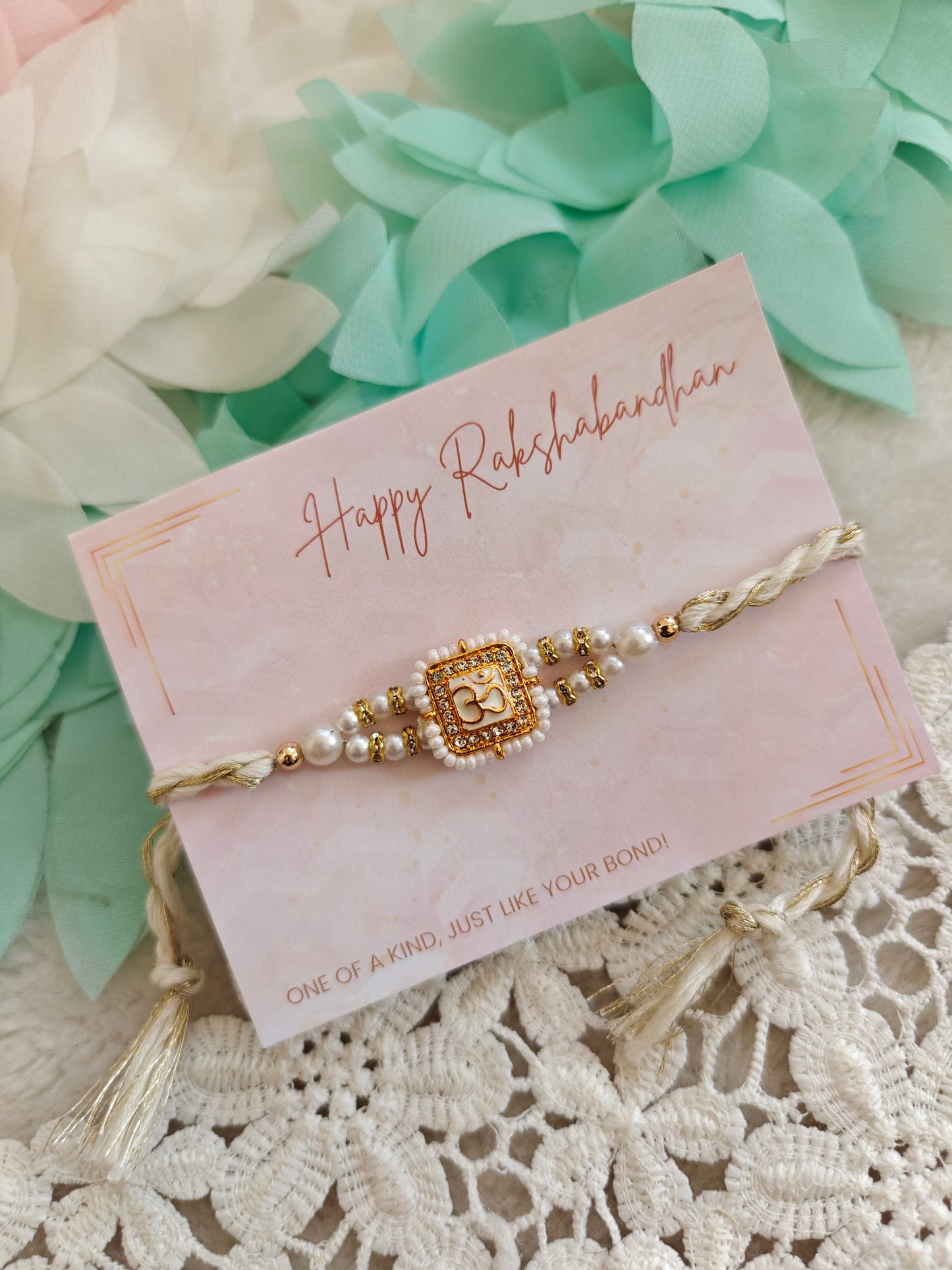 Divine Om Kundan Rakhi