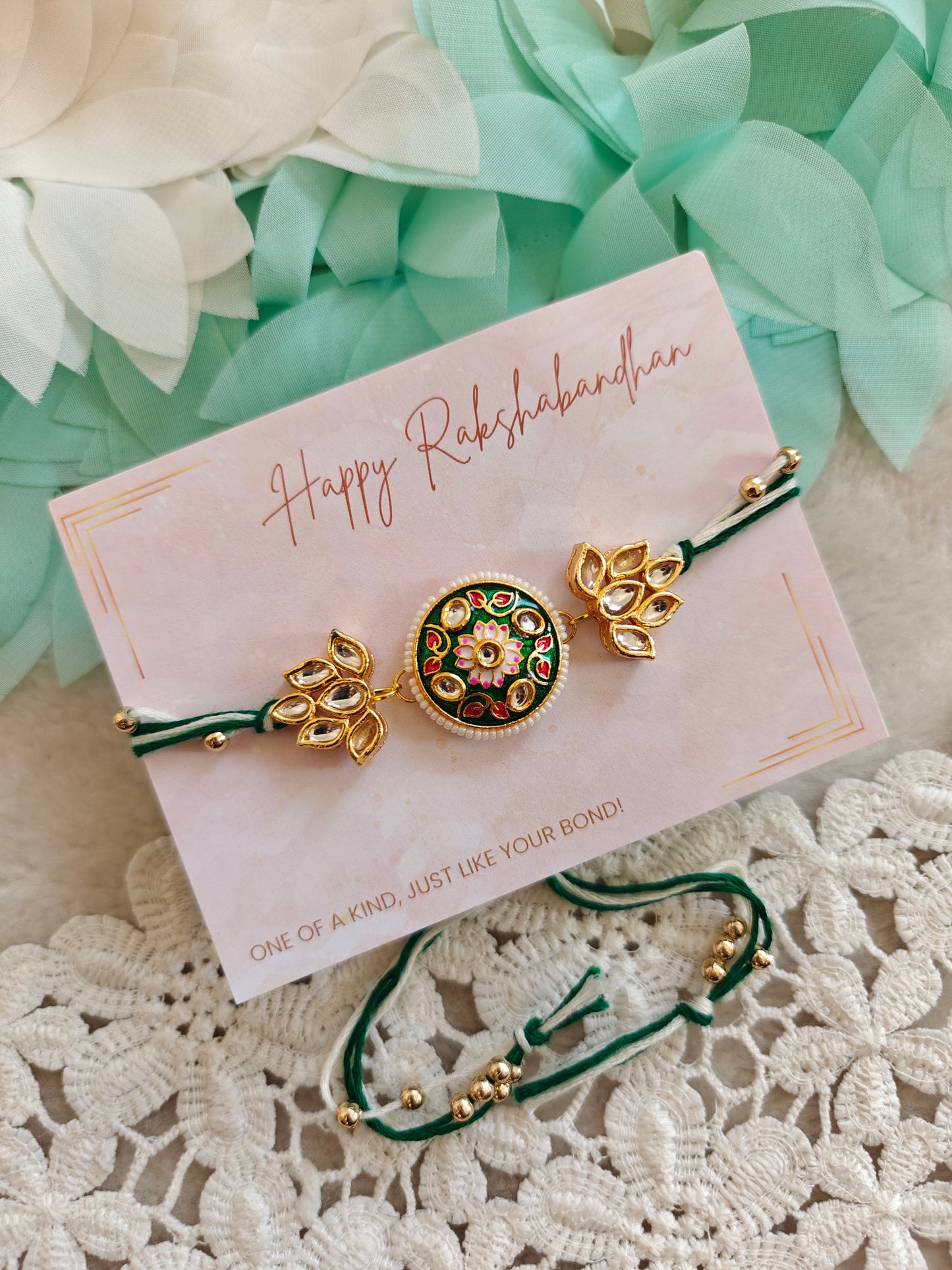 Royal Mandala Kundan Rakhi