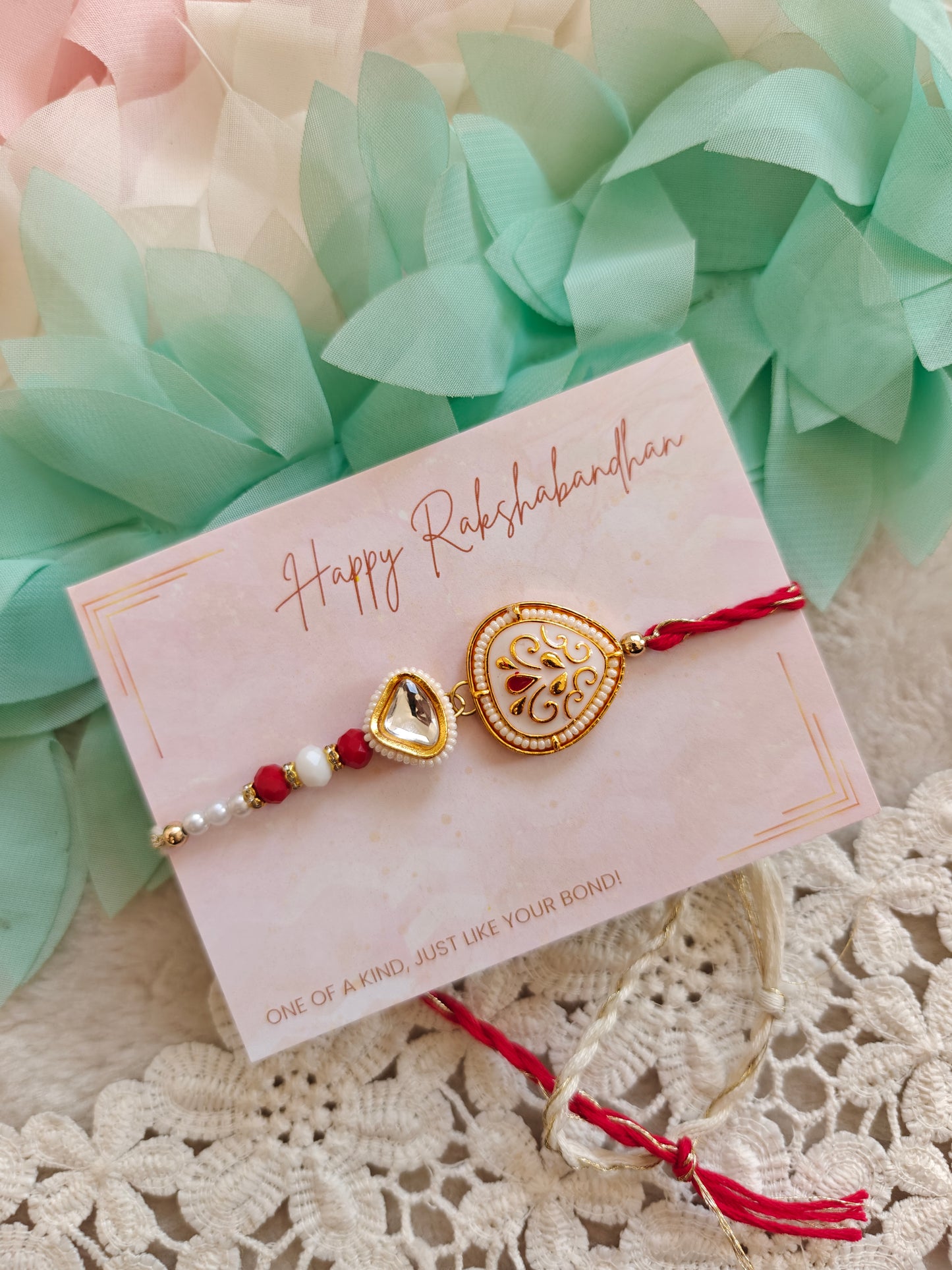Paisley Kundan Rakhi