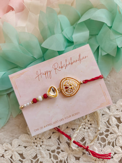Paisley Kundan Rakhi