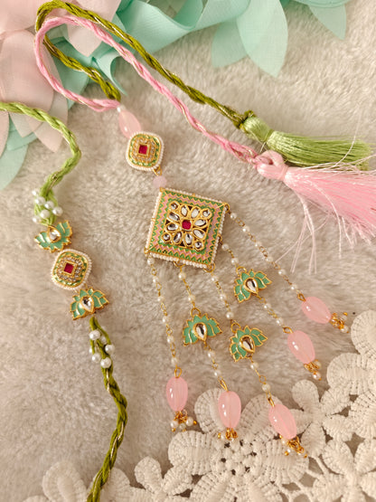 Heirloom Square Rakhi Lumba Set