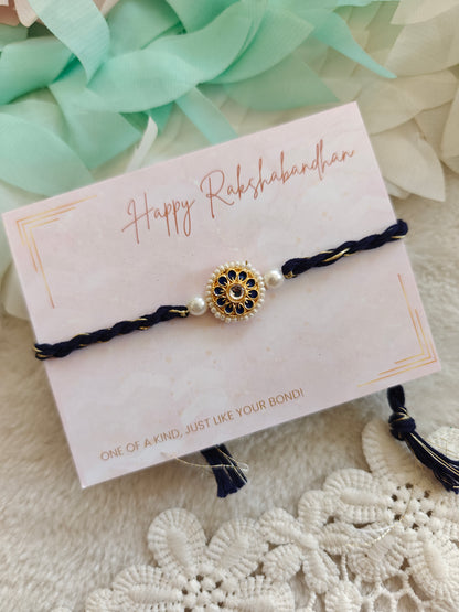 Kundan Medallion Rakhi