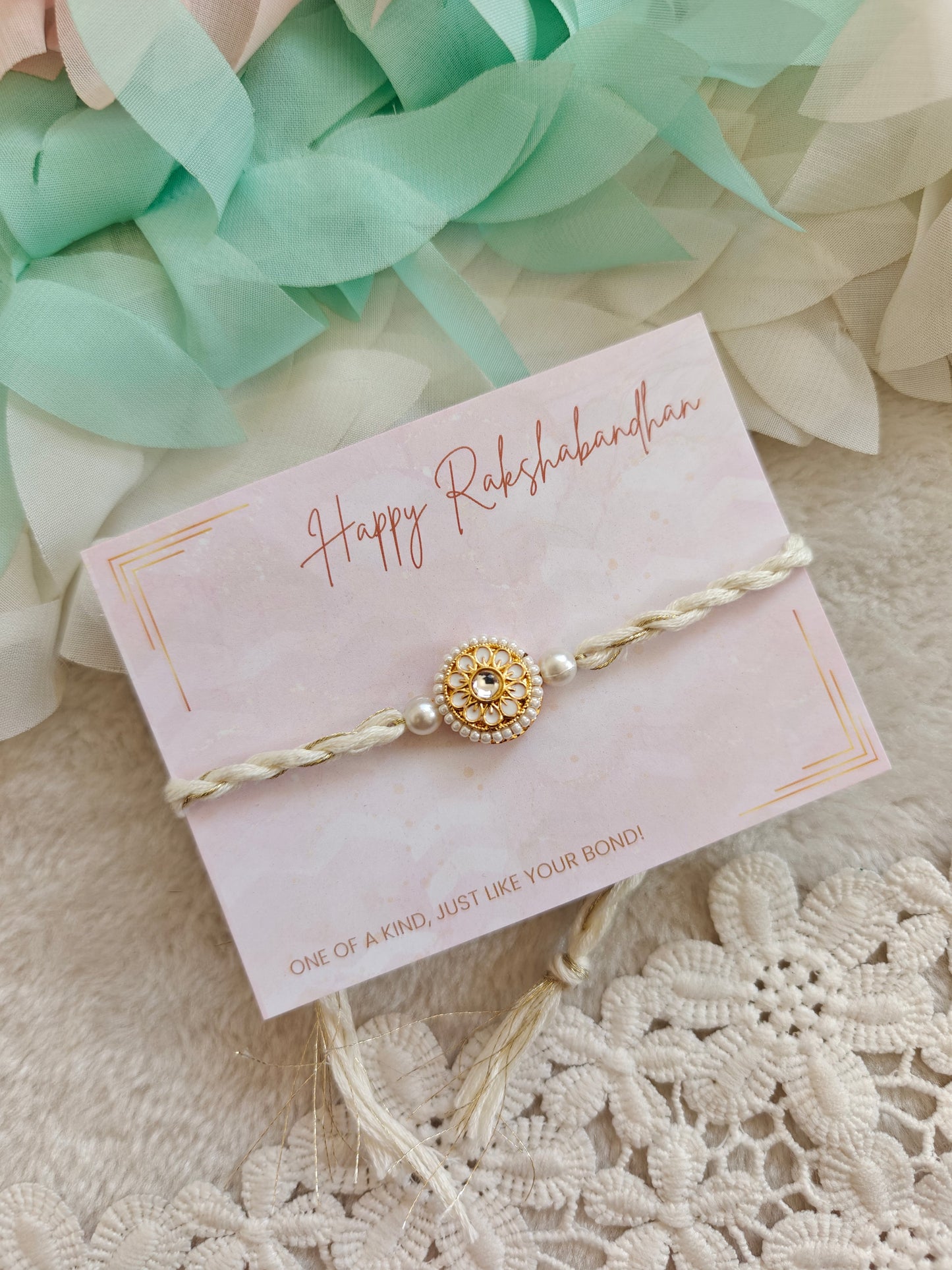 Kundan Medallion Rakhi