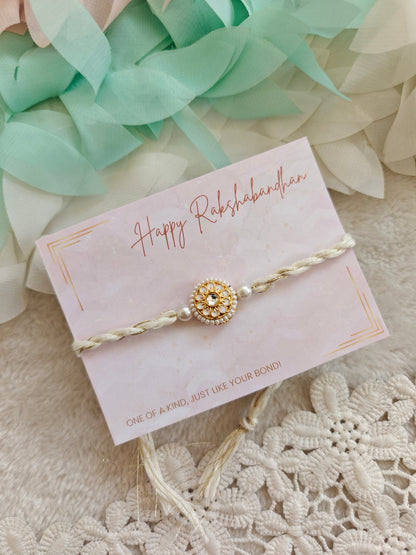 Kundan Medallion Rakhi