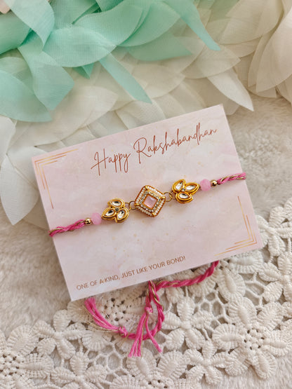 Kundan Leaf Rakhi