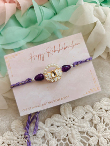 Lotus Pearl Rakhi