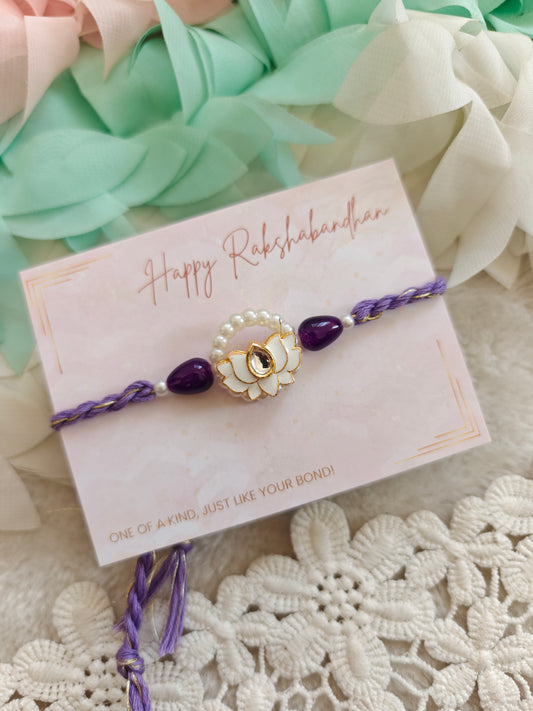 Lotus Pearl Rakhi
