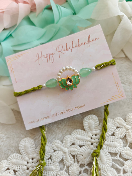 Lotus Pearl Rakhi