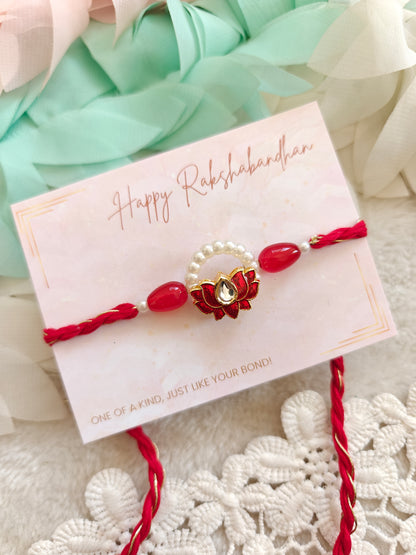 Lotus Pearl Rakhi