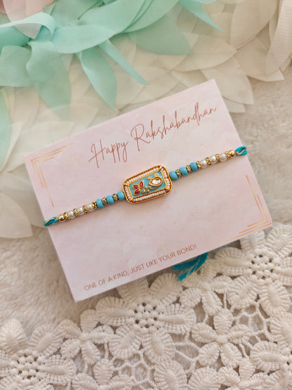 Royal Motif Pearl Rakhi