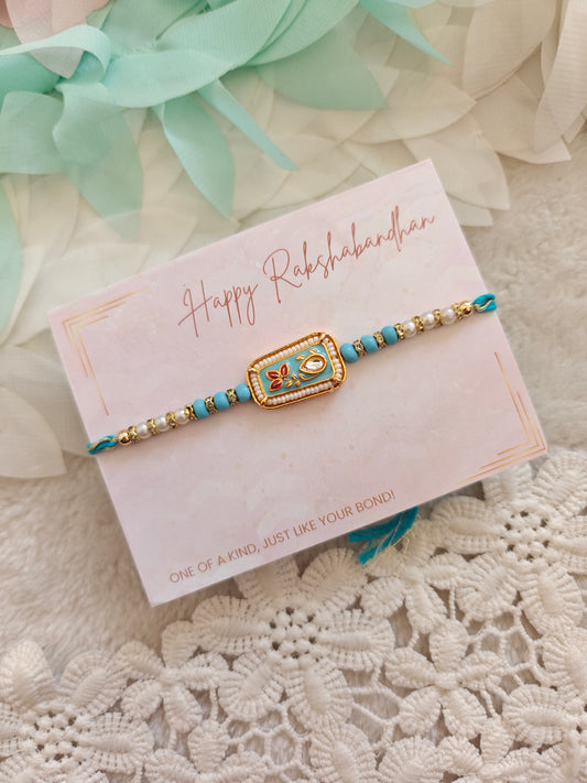 Royal Motif Pearl Rakhi