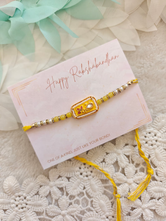 Royal Motif Pearl Rakhi
