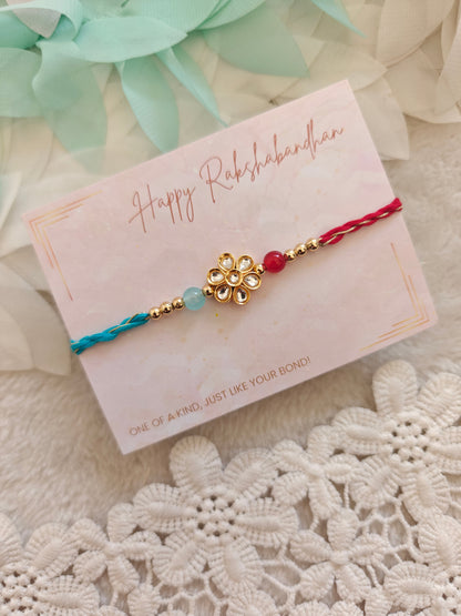 Classic Floral Bead Rakhi