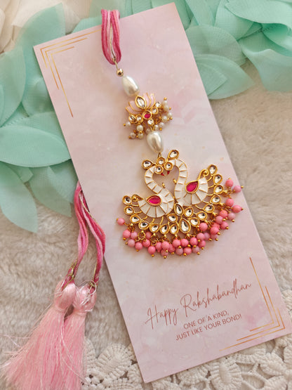 Royal Swan Rakhi Lumba Set