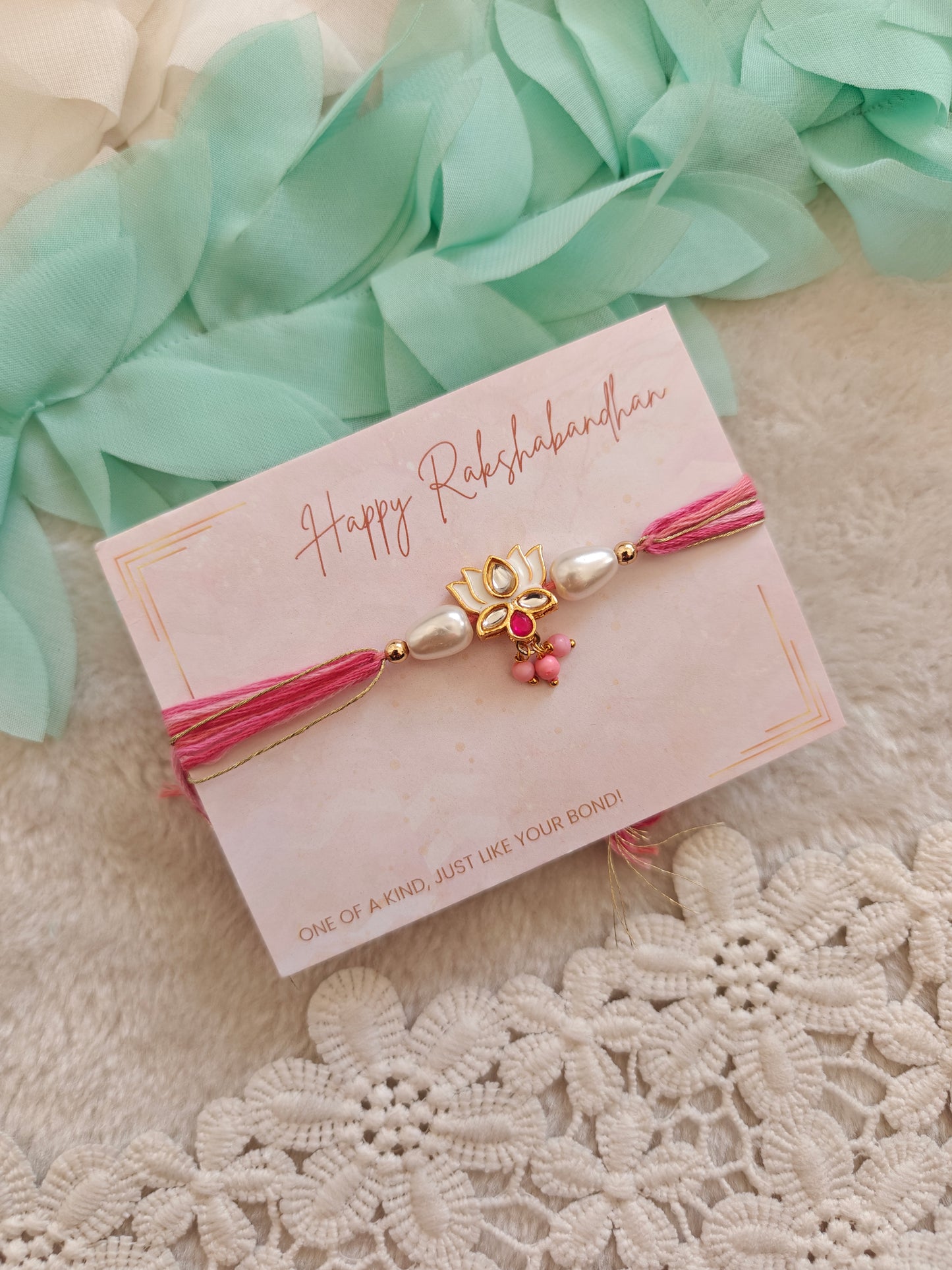 Royal Swan Rakhi Lumba Set