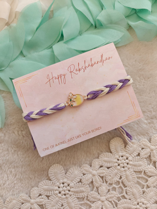 Pastel Butterfly Charm Rakhi