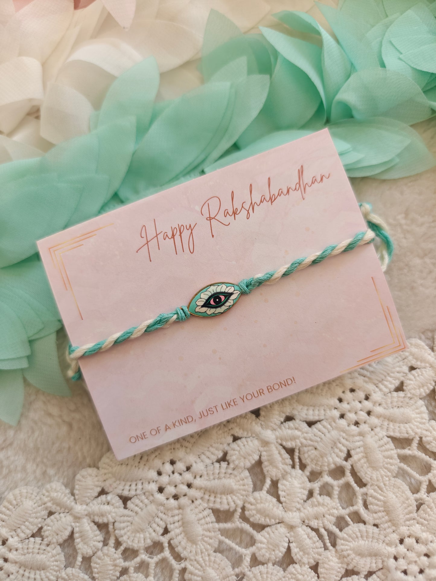 Floral Evil Eye Rakhi
