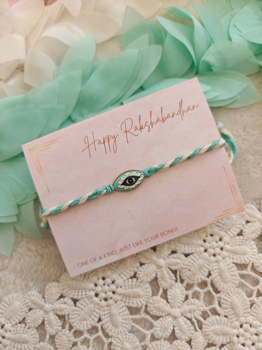 Floral Evil Eye Rakhi