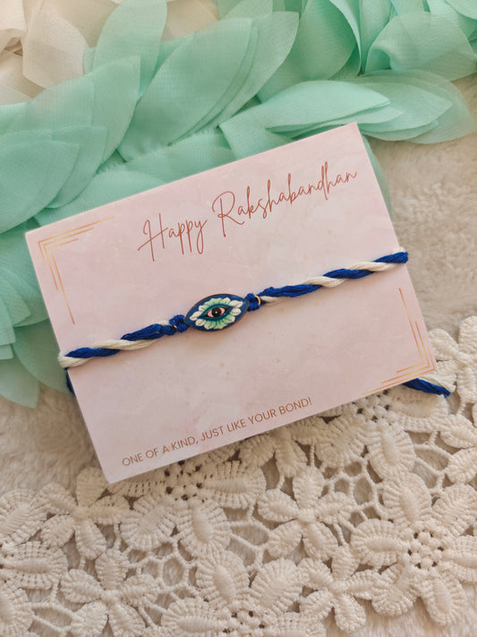 Floral Evil Eye Rakhi