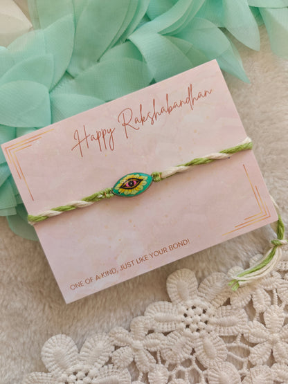 Floral Evil Eye Rakhi