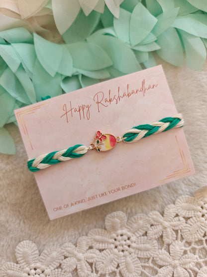 Pastel Butterfly Charm Rakhi