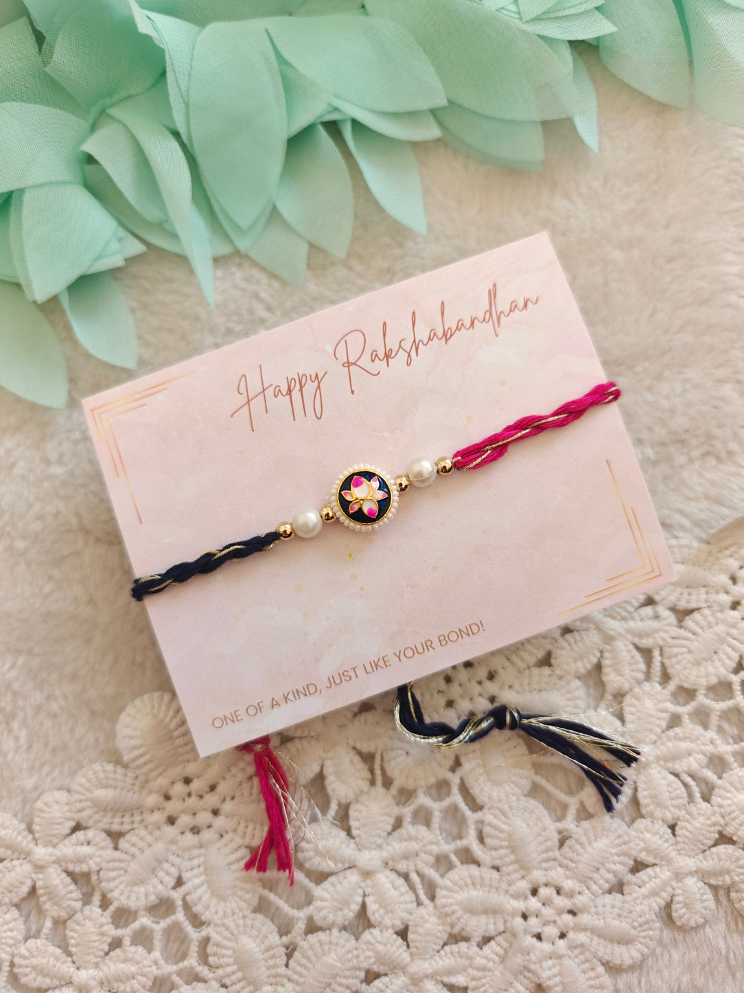 Pichwai Lotus Rakhi