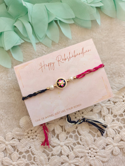 Pichwai Lotus Rakhi
