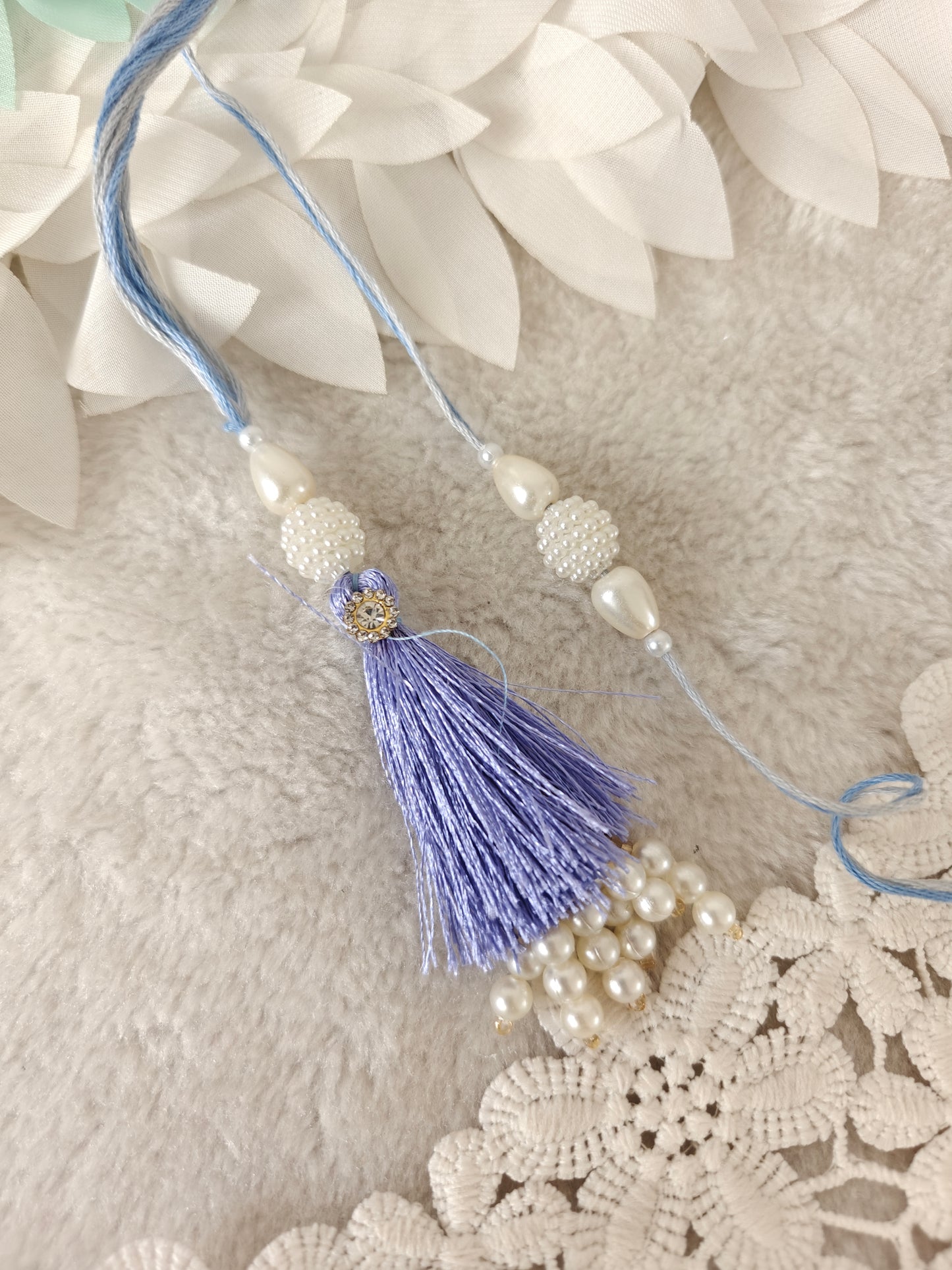 Pastel Tassel Grace Rakhi Lumba Set