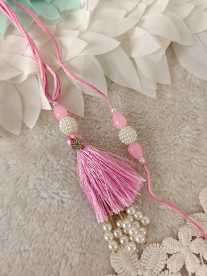 Pastel Tassel Grace Rakhi Lumba Set