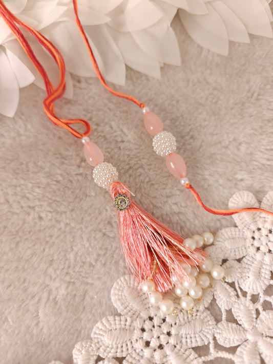 Pastel Tassel Grace Rakhi Lumba Set