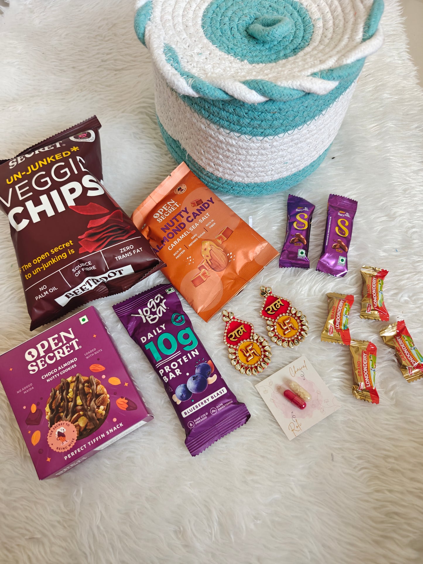 Spiral Basket Rakhi Hamper