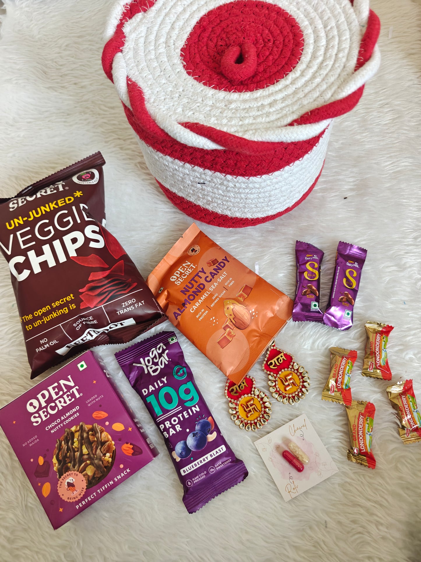Spiral Basket Rakhi Hamper