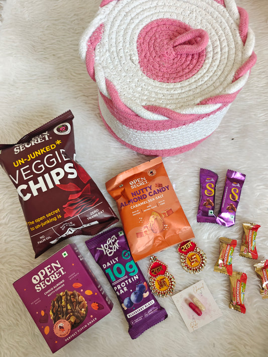 Spiral Basket Rakhi Hamper