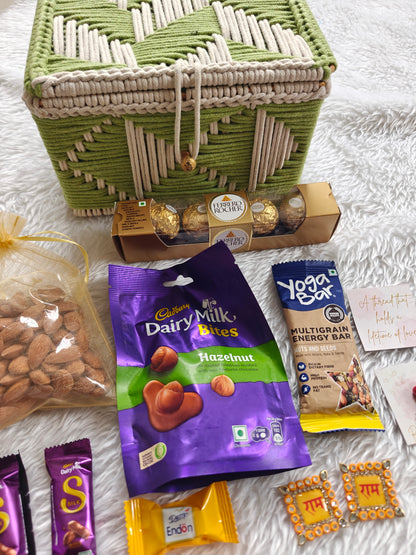 Pastel Box Rakhi Hamper