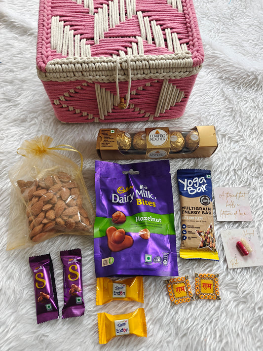 Pastel Box Rakhi Hamper