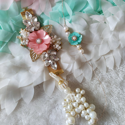 Pastel Bloom Bhaiya Bhabhi Rakhi Set