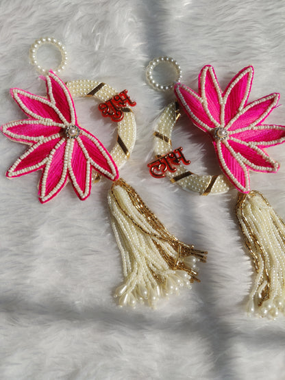 Pearl Lotus Shubh Labh Pair