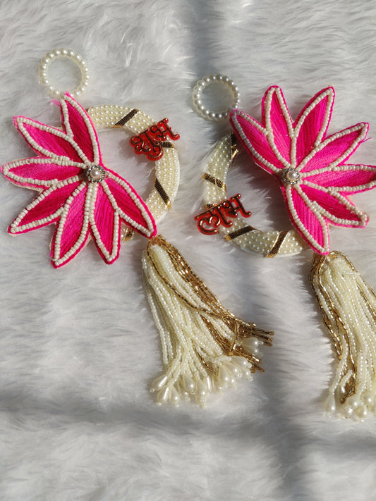 Pearl Lotus Shubh Labh Pair