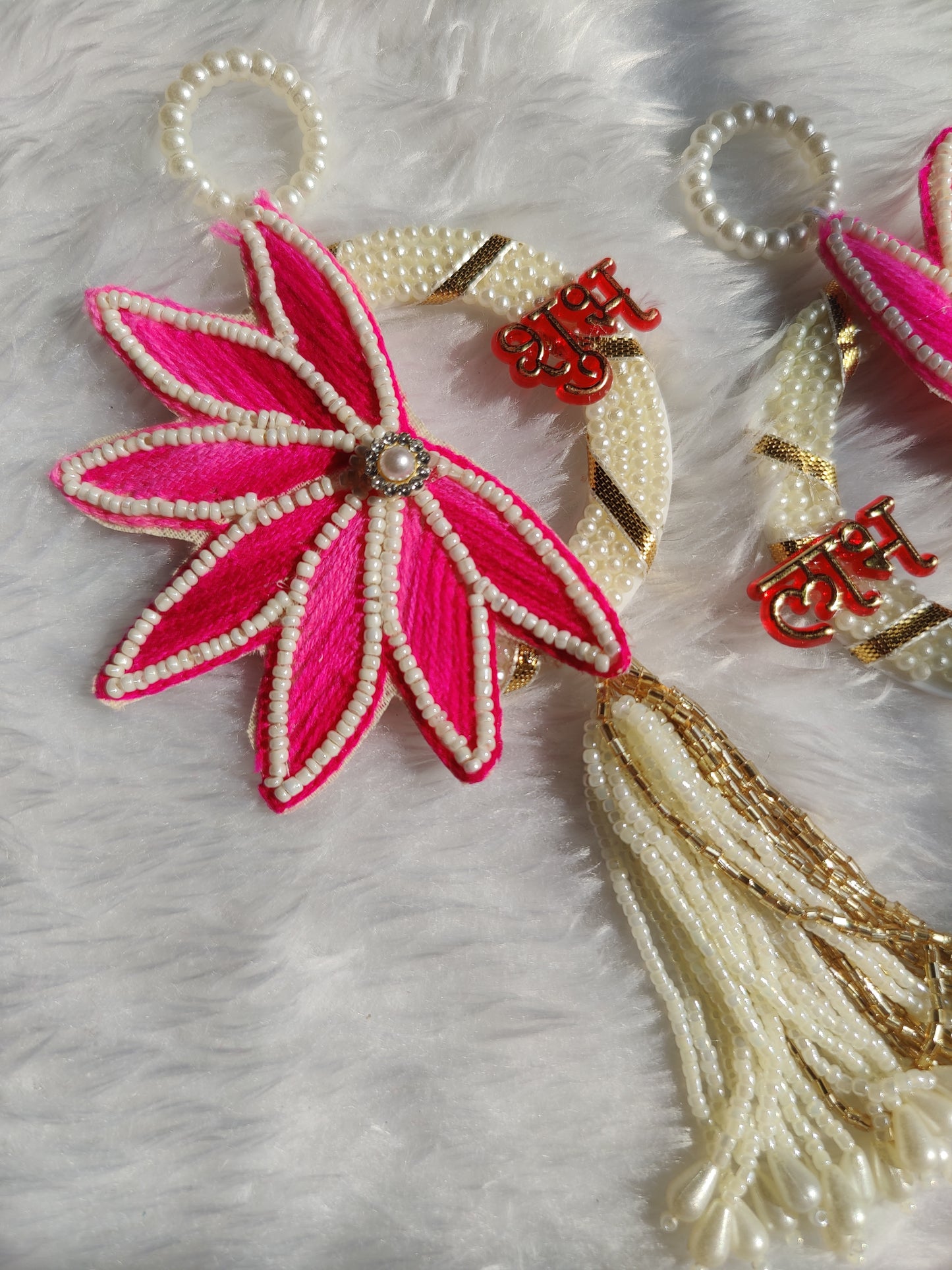 Pearl Lotus Shubh Labh Pair