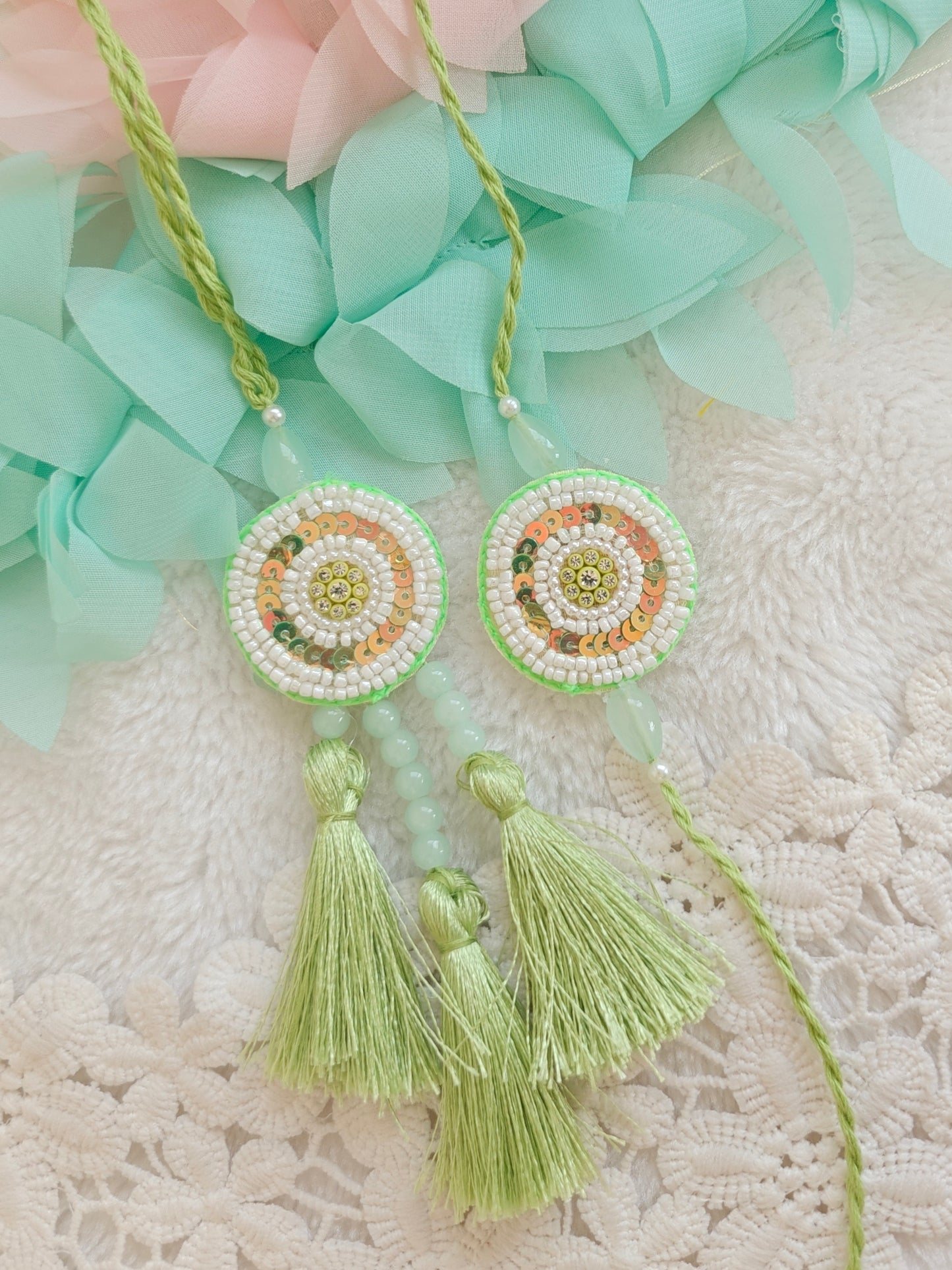 Dream Catcher Tassel Rakhi Lumba Set